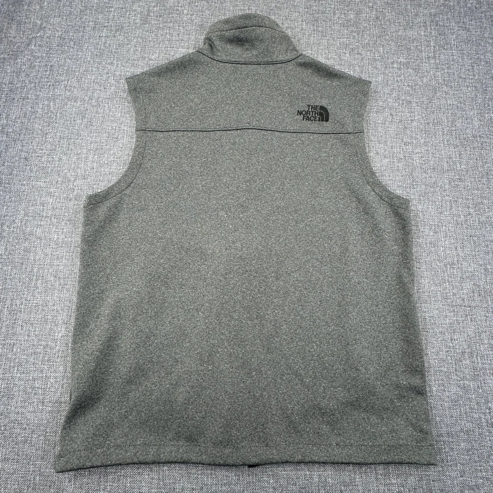 The North Face Canyonwall Vest Mens Medium Gray WindWall Full Zip Fleece CTZ9